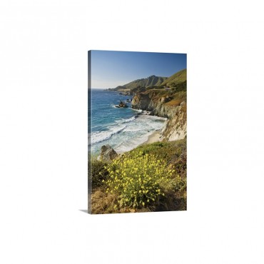 Beach View Big Sur California Wall Art - Canvas - Gallery Wrap
