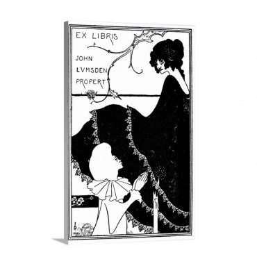 Beardsley Yellow Book Wall Art - Canvas - Gallery Wrap