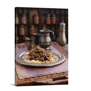 Beef Tagine With Onions North Africa Wall Art - Canvas - Gallery Wrap
