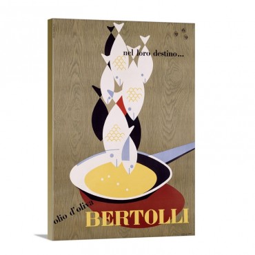 Bertolli By Carboni Vintage Poster Wall Art - Canvas - Gallery Wrap