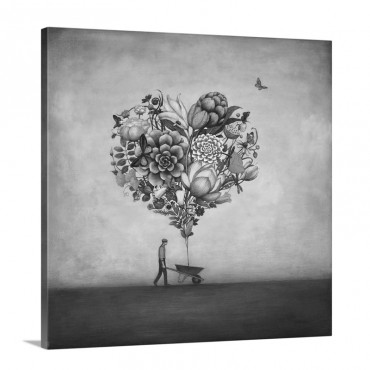 Big Heart Botany Wall Art By Duy Huynh - Canvas - Gallery Wrap
