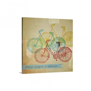 Bikes 1 Wall Art - Canvas - Gallery Wrap