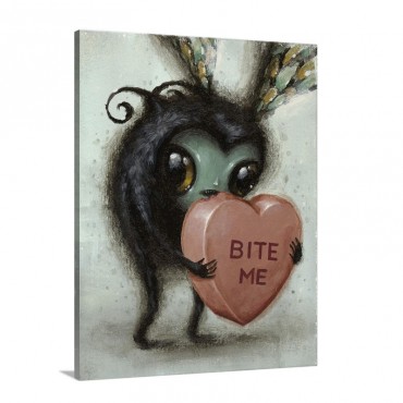 Bite Me Wall Art - Canvas - Gallery Wrap