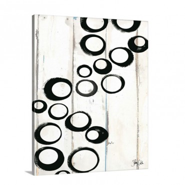 Black And White Abstract V I I Wall Art - Canvas - Gallery Wrap