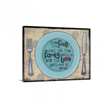 Bless The Food Wall Art - Canvas - Gallery Wrap