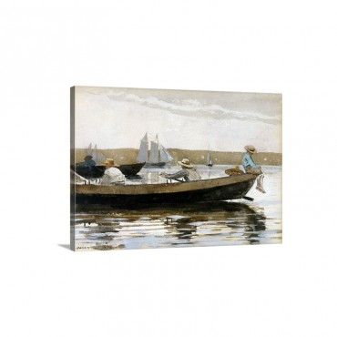 Boys In A Dory By Winslow Homer Wall Art - Canvas - Gallery Wrap