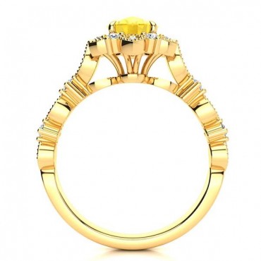 Brenda Citrine Ring - Yellow Gold
