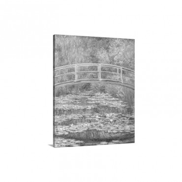 Bridge Over A Pond Of Water Lilies By Claude Monet Wall Art - Canvas - Gallery Wrap