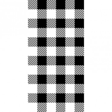 Buffalo Plaid Tweed In Black And White