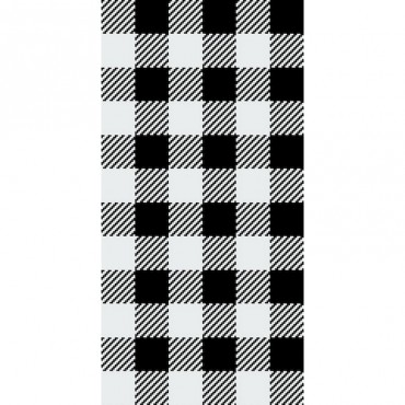 Buffalo Plaid Tweed In Black And White