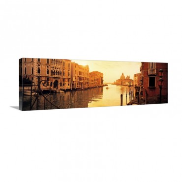Buildings Along A Canal View From Ponte DellAccademia Grand Canal Venice Italy Wall Art - Canvas - Gallery Wrap