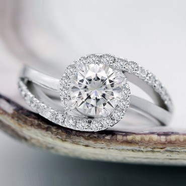 1.20CT. T.W Bypass Diamond Engagement Ring