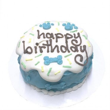 Blue Sprinkles Cake - Personalized - Perishable