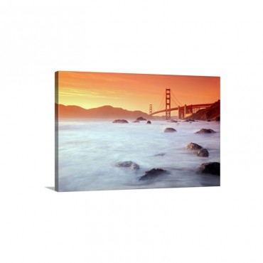 California San Francisco Golden Gate Bridge From Marshall Beach Wall Art - Canvas - Gallery Wrap