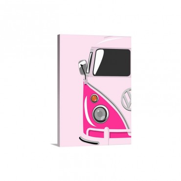 Camper Pink Wall Art - Canvas - Gallery Wrap