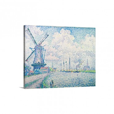 Canal Of Overschie By Paul Signac Wall Art - Canvas - Gallery Wrap