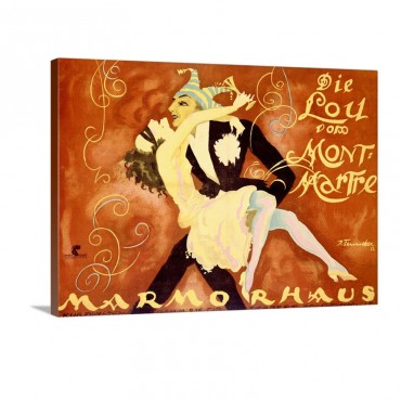 Carnival At Marmorhaus Vintage Poster Wall Art - Canvas - Gallery Wrap