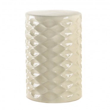 Ceramic Ivory Stool