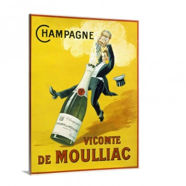 Champagne Vicomte De Moulliac Wall Art - Canvas - Gallery Wrap