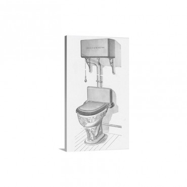 Charlesgate Siphon Closet Toilet Wall Art - Canvas - Gallery Wrap