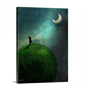 Chasing The Moon Wall Art - Canvas - Gallery Wrap