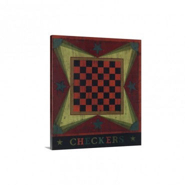 Checkers Wall Art - Canvas - Gallery Wrap