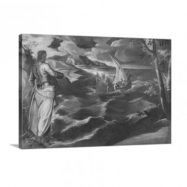 Christ At The Sea Of Galilee By Tintoretto C 1575 80as Wall Art - Canvas - Gallery Wrap