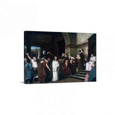 Christ Before Pilate 1881 Painting Wall Art - Canvas - Gallery Wrap