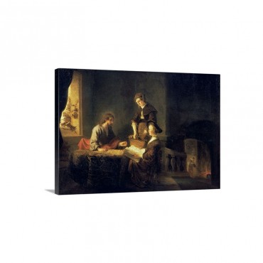 Christ In The House Of Martha And Mary Wall Art - Canvas - Gallerery Wrap