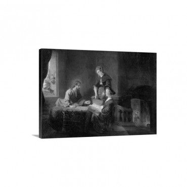 Christ In The House Of Martha And Mary Wall Art - Canvas - Gallerery Wrap