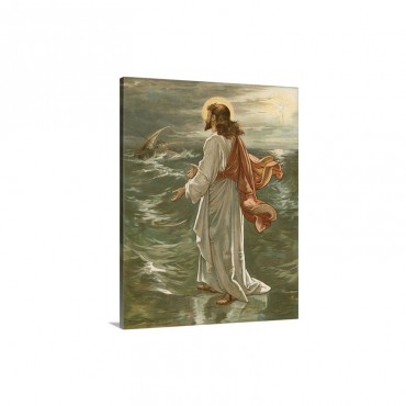 Christ Walking On The Waters Wall Art - Canvas - Gallery Wrap