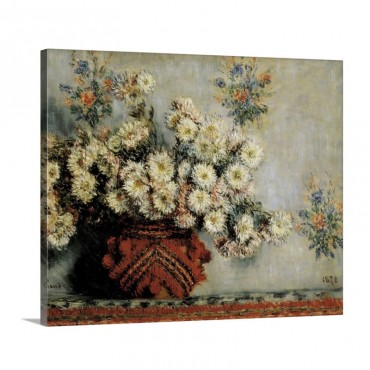 Chrysanthemums Wall Art - Canvas - Gallery Wrap