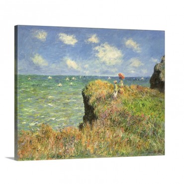 Cliff Walk At Pourville Wall Art - Canvas - Gallery Wrap