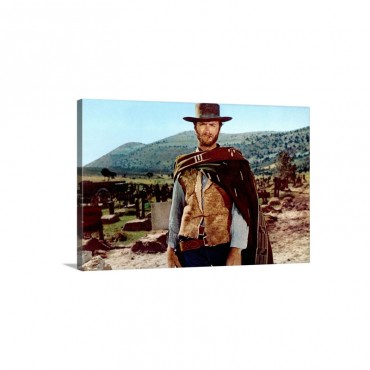 Clint Eastwood In The Good The Bad And The Ugly  Movie Still Wall Art - Canvas - Gallery wrap