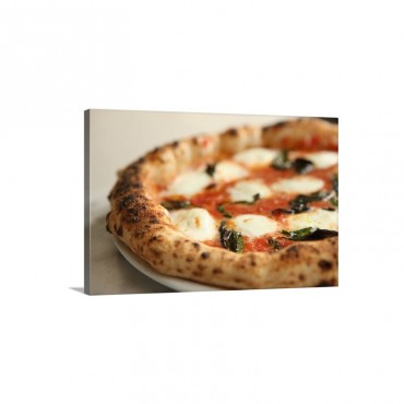 Close Up Of A Whole Pizza Pie Wall Art - Canvas - Gallery Wrap