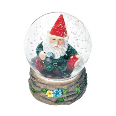Coffee Break Gnome Mini Snow Globe