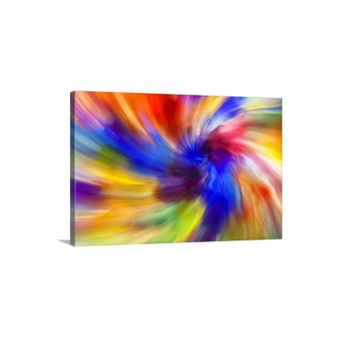 Colorful Glass Sculpture In Las Vegas Wall Art - Canvas - Gallery Wrap
