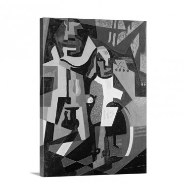 Composition With People 1916 Wall Art - Canvas - Gallery Wrap