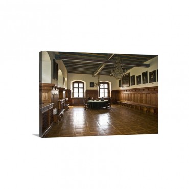 Council Chamber At Town Hall Slovakia Europe Wall Art - Canvas - Gallery Wrap