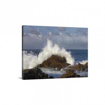 Crashing Waves At Garrapata State Beach Big Sur California Wall Art - Canvas - Gallery Wrap