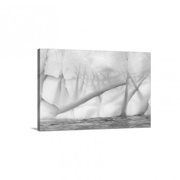 Crevasses Created By The Melting Of The Ice Antarctica Wall Art - Canvas - Gallery Wrap