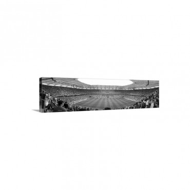 Crowd In A Stadium To Watch A Soccer Match Hamburg Germany Wall Art - Canvas - Gallery Wrap