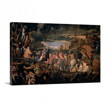 Crucifixion By Veronese 1582 Accademia Art Galleries Venice Italy Wall Art - Canvas - Gallery Wrap
