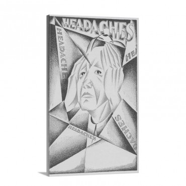 Cubist Headaches Wall Art - Canvas - Gallery Wrap