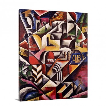 Cubist Cityscape 1914 Wall Art - Canvas - Gallery Wrap