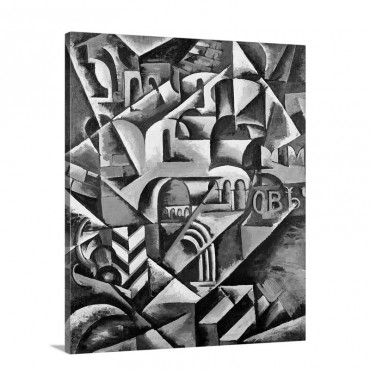 Cubist Cityscape 1914 Wall Art - Canvas - Gallery Wrap