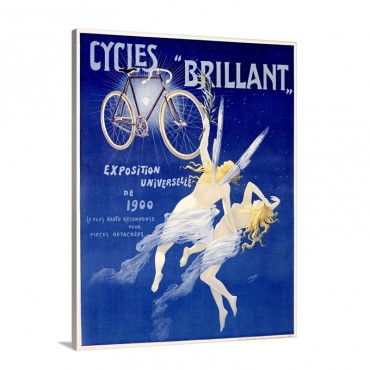 Cycles Brilliant Vintage Poster By Henri Gray Wall Art - Canvas - Gallery Wrap