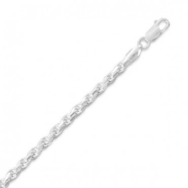 Diamond Cut Rope Chain - 3.6 mm
