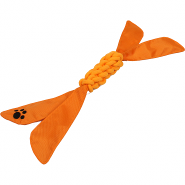 Extreme Twist Squeek Pet Rope Toy - Orange 