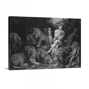 Daniel In The Lions Den By Sir Peter Paul Rubens 1614 1616 Flemish Painting Wall Art - Canvas - Gallery Wrap
